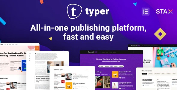 Download Free Typer 1.10.0 - Amazing Blog and Multi Author Publishing Theme